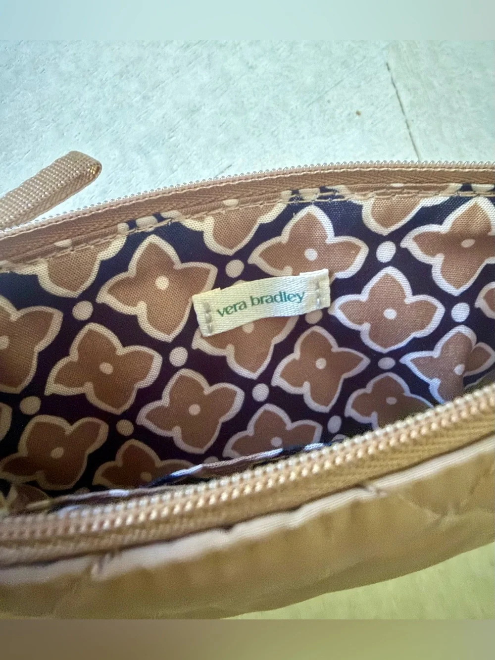 NWT Vera Bradley Quilted Essential Zip Wallet Tiger’s Eye 🍂🍁🍂